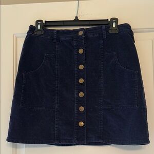 Altar'd State Blue A-line Mini Skirt Casual